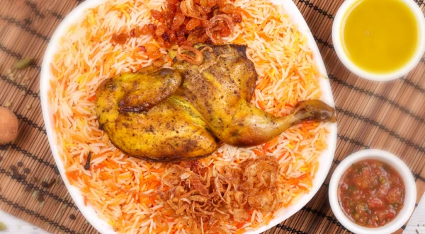 أرز مندي بالدجاج