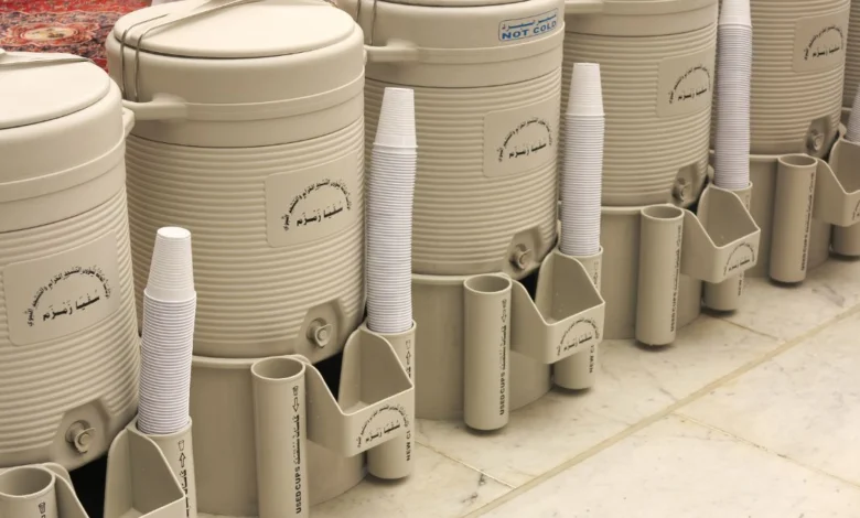 كيف اطلب ماء زمزم من الحرم