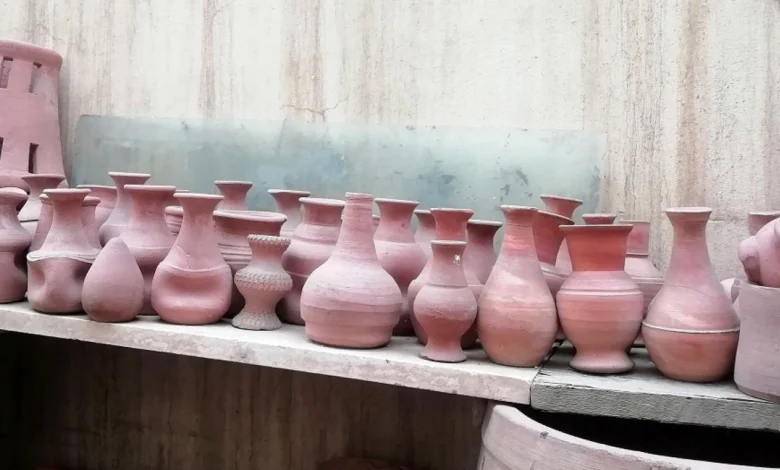 كيفية استخدام القلة الفخار